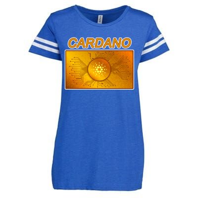 Cardano ADA Cryptocurrency Gold Enza Ladies Jersey Football T-Shirt