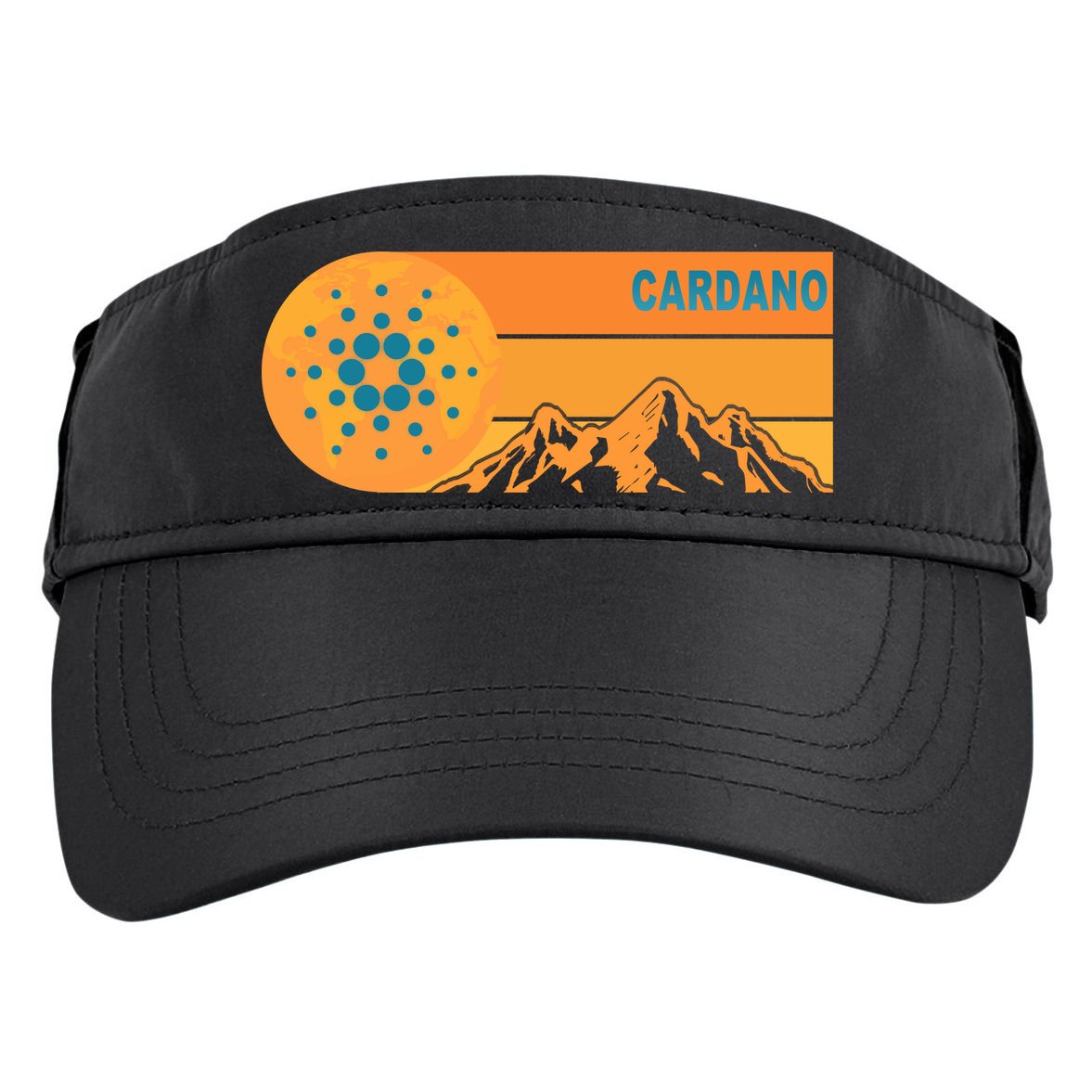 Cardano Crypto mountain  Adult Drive Performance Visor