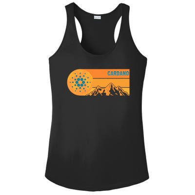 Cardano Crypto mountain  Ladies PosiCharge Competitor Racerback Tank