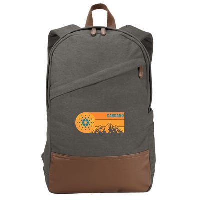 Cardano Crypto mountain  Cotton Canvas Backpack