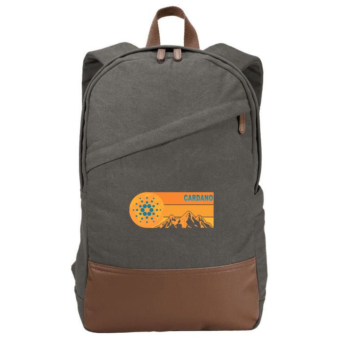 Cardano Crypto mountain  Cotton Canvas Backpack