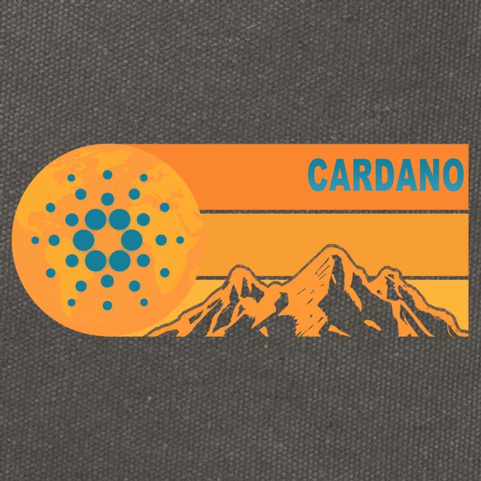 Cardano Crypto mountain  Cotton Canvas Backpack
