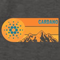 Cardano Crypto mountain  Vector Backpack