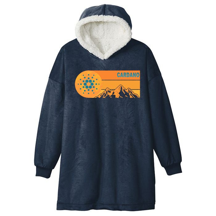 Cardano Crypto mountain  Hooded Wearable Blanket