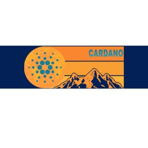 Cardano Crypto mountain  Bumper Sticker