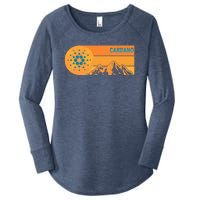 Cardano Crypto mountain  Women's Perfect Tri Tunic Long Sleeve Shirt