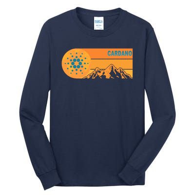 Cardano Crypto mountain  Tall Long Sleeve T-Shirt