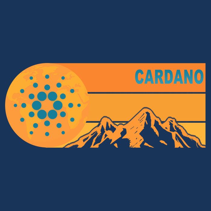Cardano Crypto mountain  Cooling Performance Long Sleeve Crew