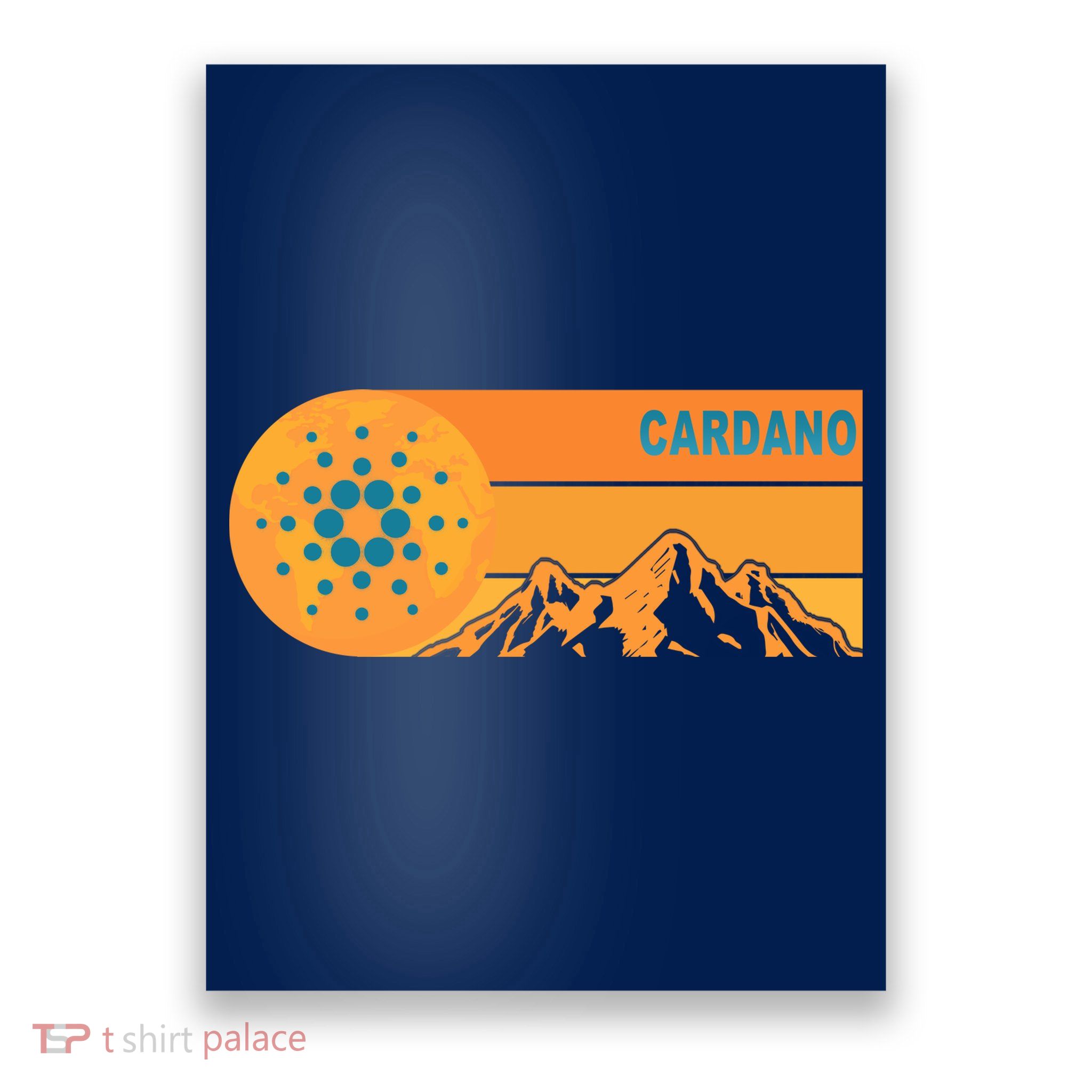 Cardano Crypto mountain  Poster