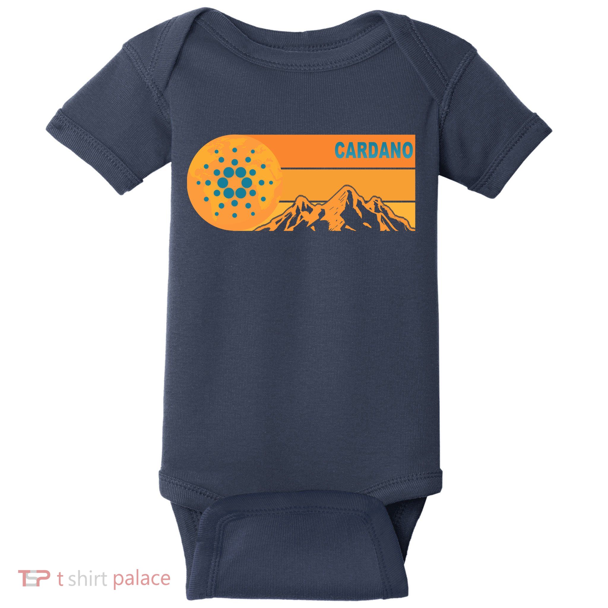 Cardano Crypto mountain  Baby Bodysuit