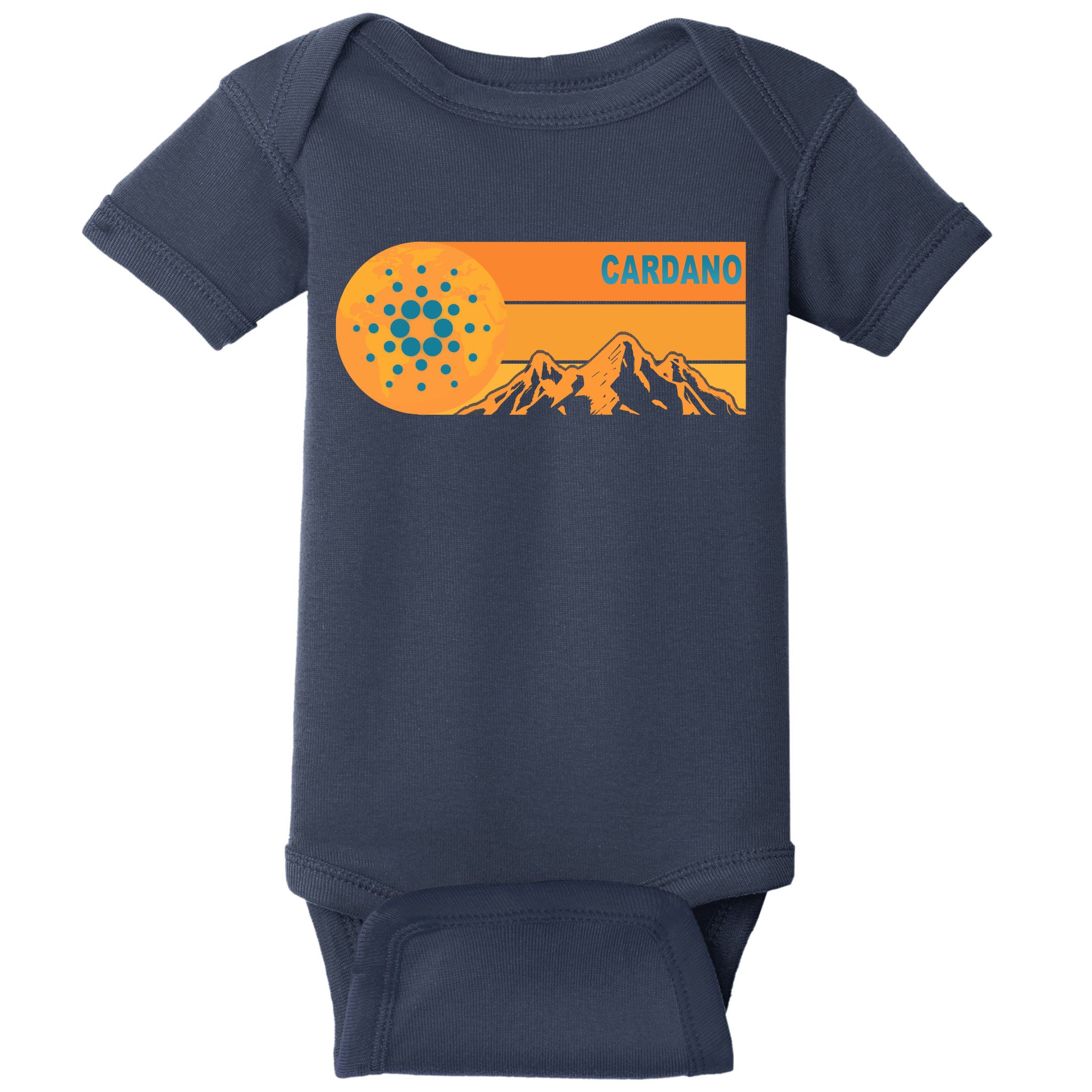 Cardano Crypto mountain  Baby Bodysuit