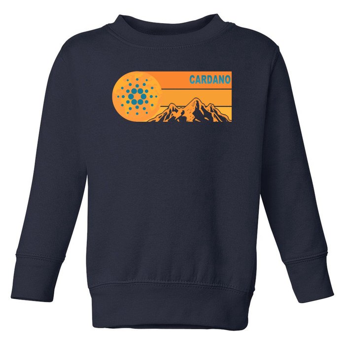 Cardano Crypto mountain  Toddler Sweatshirt