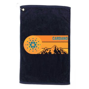 Cardano Crypto mountain  Platinum Collection Golf Towel