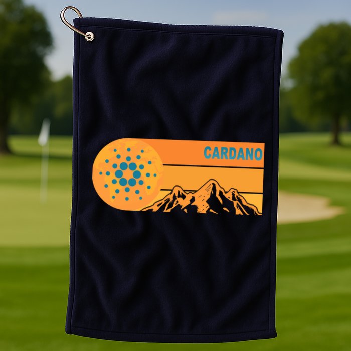 Cardano Crypto mountain  Golf Towel
