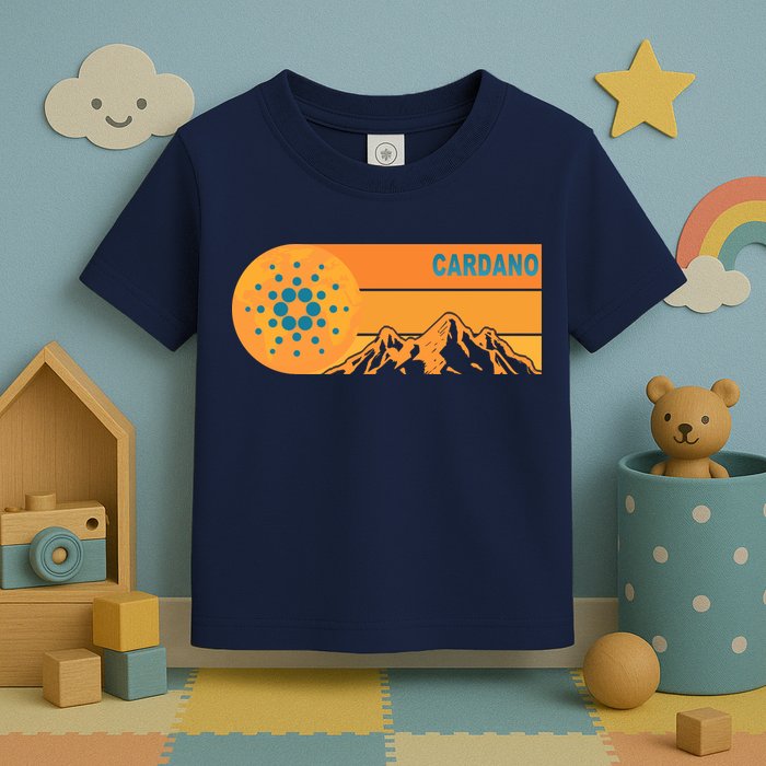 Cardano Crypto mountain  Toddler T-Shirt