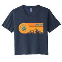 Cardano Crypto mountain  Crop Top