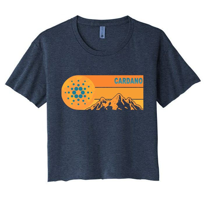 Cardano Crypto mountain  Crop Top