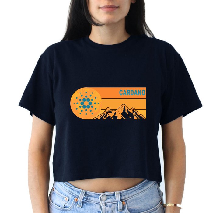 Cardano Crypto mountain  Crop Top