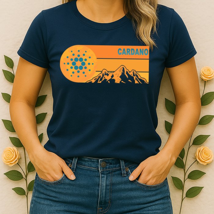Cardano Crypto mountain  Womens T-Shirt