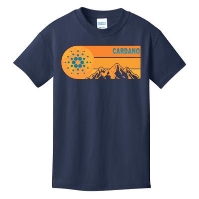 Cardano Crypto mountain  Kids T-Shirt