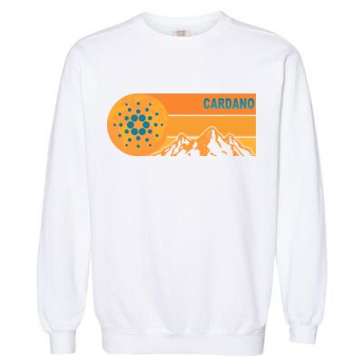 Cardano Crypto mountain  Garment-Dyed Sweatshirt