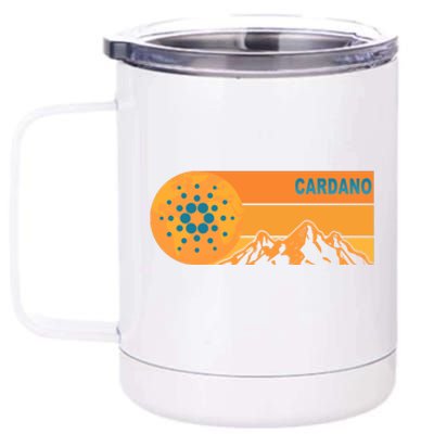 Cardano Crypto mountain  12 oz Stainless Steel Tumbler Cup