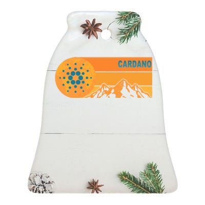 Cardano Crypto mountain  Ceramic Bell Ornament