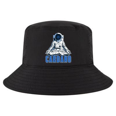 Cardano Mediating Yoga Astronaut Crypto Currency Cool Comfort Performance Bucket Hat