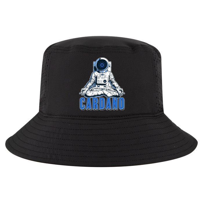 Cardano Mediating Yoga Astronaut Crypto Currency Cool Comfort Performance Bucket Hat