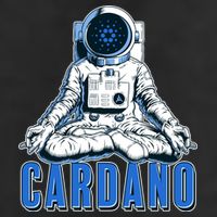 Cardano Mediating Yoga Astronaut Crypto Currency Cool Comfort Performance Bucket Hat
