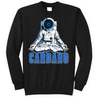 Cardano Mediating Yoga Astronaut Crypto Currency Sweatshirt