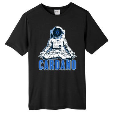 Cardano Mediating Yoga Astronaut Crypto Currency Tall Fusion ChromaSoft Performance T-Shirt