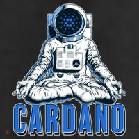 Cardano Mediating Yoga Astronaut Crypto Currency 11oz C Handle Ceramic Mug