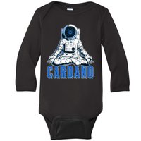 Cardano Mediating Yoga Astronaut Crypto Currency Baby Long Sleeve Bodysuit