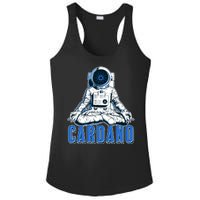 Cardano Mediating Yoga Astronaut Crypto Currency Ladies PosiCharge Competitor Racerback Tank