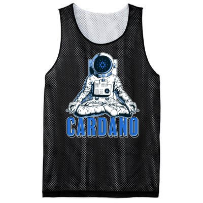 Cardano Mediating Yoga Astronaut Crypto Currency Mesh Reversible Basketball Jersey Tank