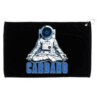 Cardano Mediating Yoga Astronaut Crypto Currency Grommeted Golf Towel