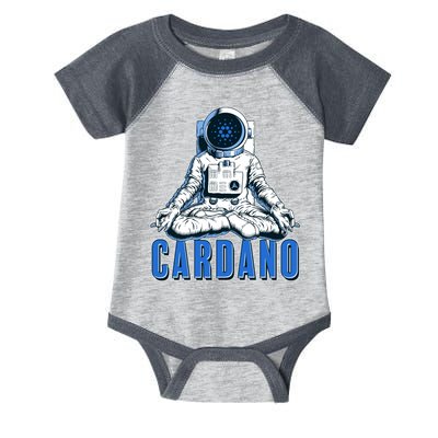 Cardano Mediating Yoga Astronaut Crypto Currency Infant Baby Jersey Bodysuit