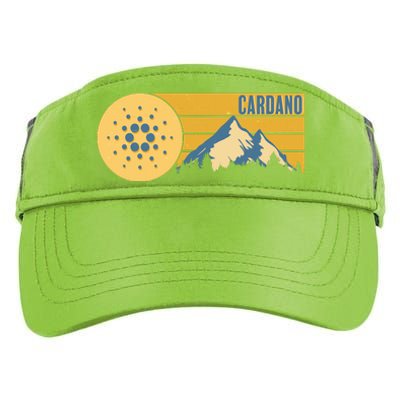 Cardano Vintage Mountains Crypto Currency Adult Drive Performance Visor