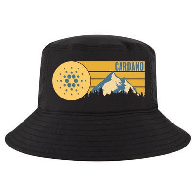 Cardano Vintage Mountains Crypto Currency Cool Comfort Performance Bucket Hat