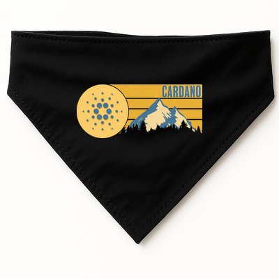 Cardano Vintage Mountains Crypto Currency USA-Made Doggie Bandana