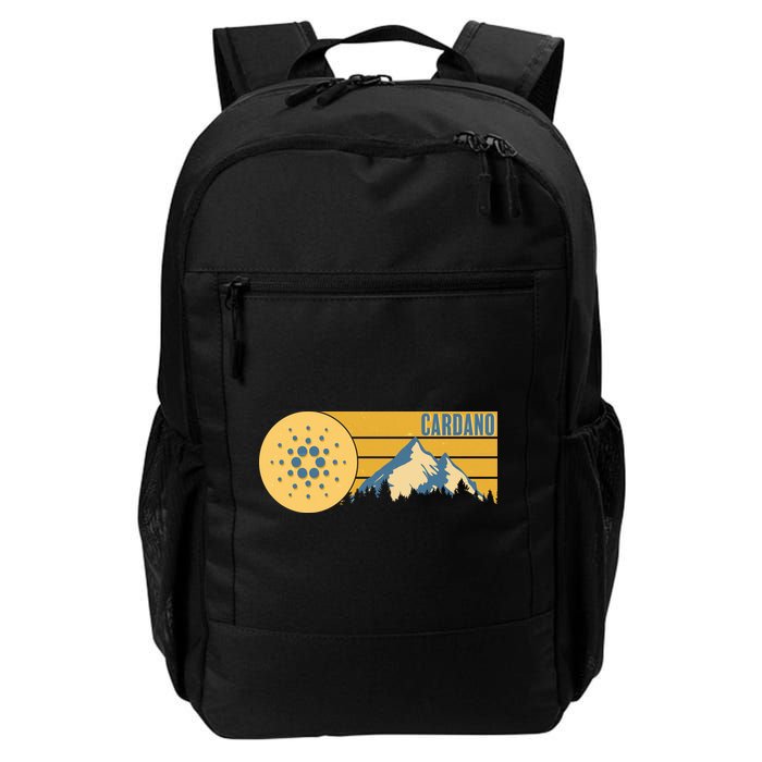 Cardano Vintage Mountains Crypto Currency Backpack