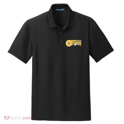 Cardano Vintage Mountains Crypto Currency Dry Zone Grid Polo