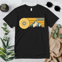 Cardano Vintage Mountains Crypto Currency Premium T-Shirt