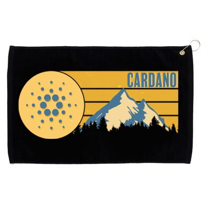 Cardano Vintage Mountains Crypto Currency Grommeted Golf Towel