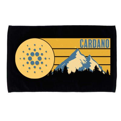 Cardano Vintage Mountains Crypto Currency Microfiber Hand Towel