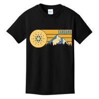 Cardano Vintage Mountains Crypto Currency Kids T-Shirt