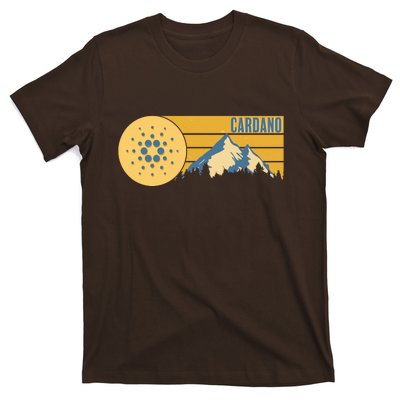 Cardano Vintage Mountains Crypto Currency T-Shirt