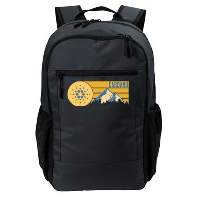 Cardano Vintage Mountains Crypto Currency Daily Commute Backpack