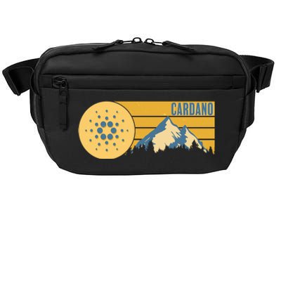 Cardano Vintage Mountains Crypto Currency Crossbody Pack